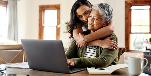 patient with a member of their support network