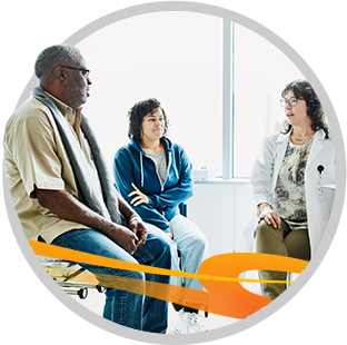 patient in support organization